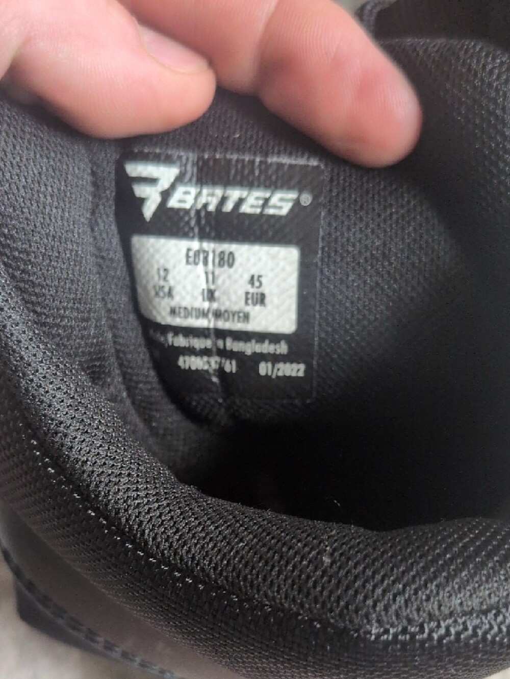 Bates Black Tactical 8" Lace-Up Duty Boots - Picture 6 of 13